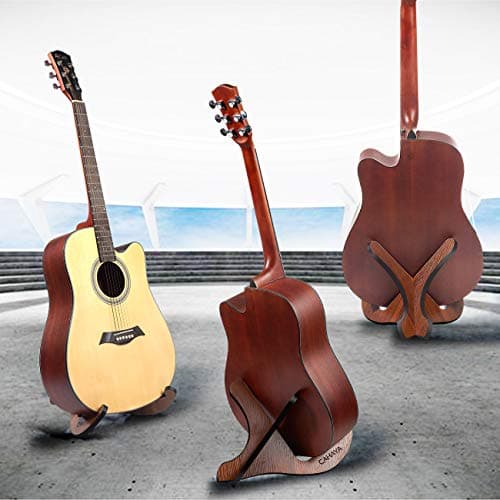 CAHAYA Support pour Guitare en Bois Stand Détachable Portable Universel pour Guitare Folk Acoustique Electrique Classique avec un Brevet de Conception CY0180