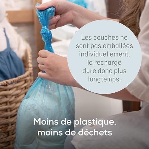 Angelcare - 3 Recharges Poubelle à Couches – Octogonale – Anti Odeur - Dress Up - Fabriqué en France