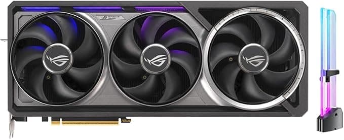 ASUS ROG Astral GeForce RTX 5090 OC Edition Quad Fan Carte graphique 32 Go GDDR7, 3352 AI Tops, 512 bits, DLSS 4, création de contenu AI, inférence LLM locale, DP 2.1b x3, HDMI 2.1b x2, avec support