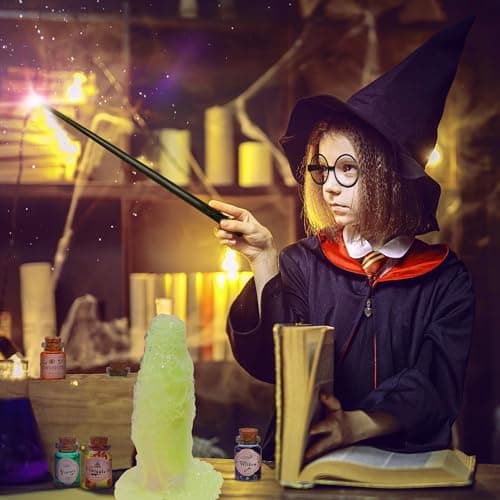 Pllieay Potion Magique Enfant Bouteilles Potion Magique Kits Magic Fabulous Potion de potions pour enfants, Mélangez Potions Magiques avec Cristal énergie Kits de Loisirs CréAtifs Jouet Fille 4+