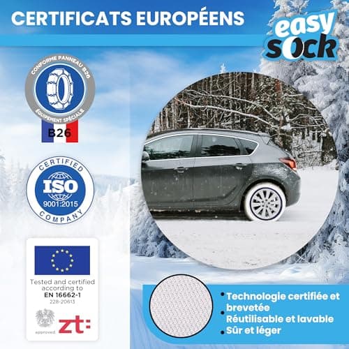 Easysock EASYSOCKS.M Chaîne Neige Textile, Taille XL