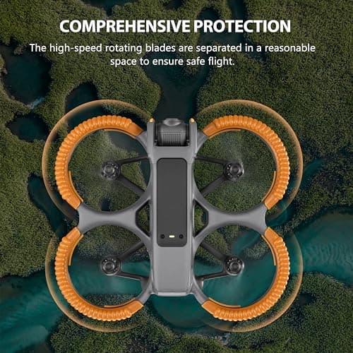 STARTRC avata 2 protecteur d'hélice pour DJI avata 2 drone protection Bumper pour DJI avata 2 fly more combo accessoires anticollision protecteur de prop antichoc (orange)