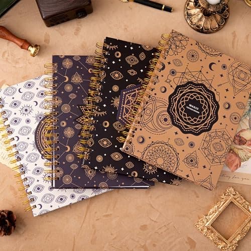 Cahier à spirale - Cahier ligné format collège 237 x 178 mm - Cahier à spirale règle collège - Journal de bureau - Cahier au format B5 pour travail et études - Papier épais de 100 g/m2 - 200 pages