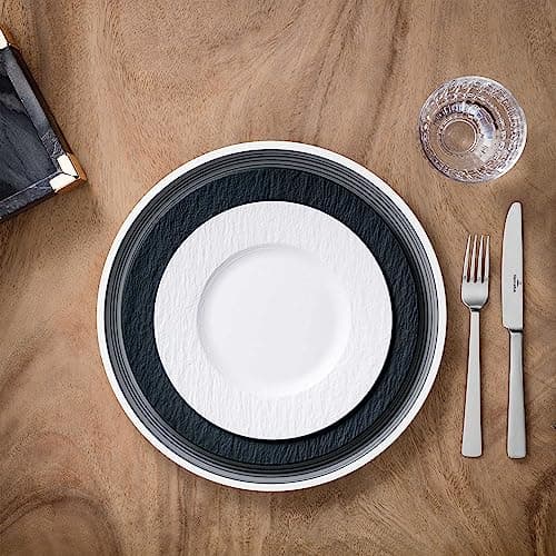 Villeroy & Boch - Manufacture Ensemble Pour Le Petit-Déjeuner, 6 P., Ensemble De Vaisselle Pour 2 Personnes, Porcelaine Premium, Blanc