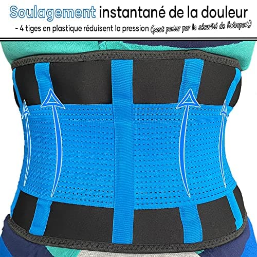 MEDiBrace Ceinture Lombaire de Soutien Orthèse Dorsale Légère et Respirante pour le Soutien mal du dos et le Soulagement de la Douleur du sciatiques pour Homme et Femme
