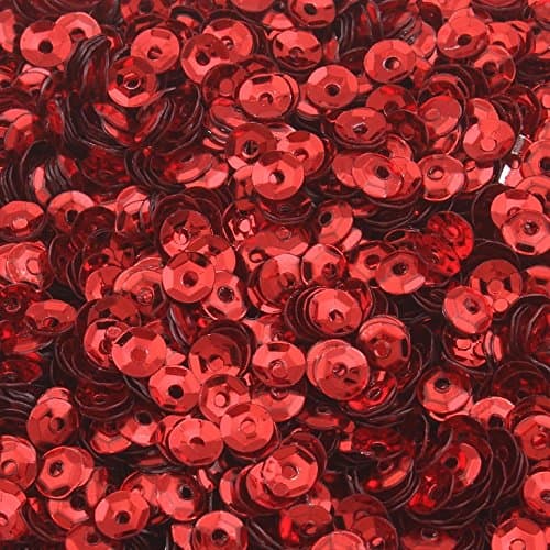 Perlin - Lot de 12 000 paillettes Ø 4 mm 10 couleurs Set Bol bombé pour vêtements et bijoux DIY Artisanat Métallique Bricolage Bombe à sequins