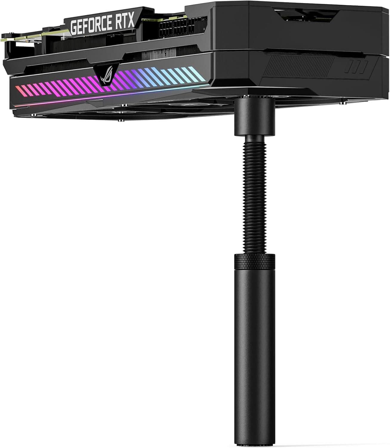 upHere Gaming Support GPU,Aluminium,Support Carte Graphique,Support Carte Graphique Verticale réglable en Hauteur,avec Aimant,L(70mm-120mm),GB70K