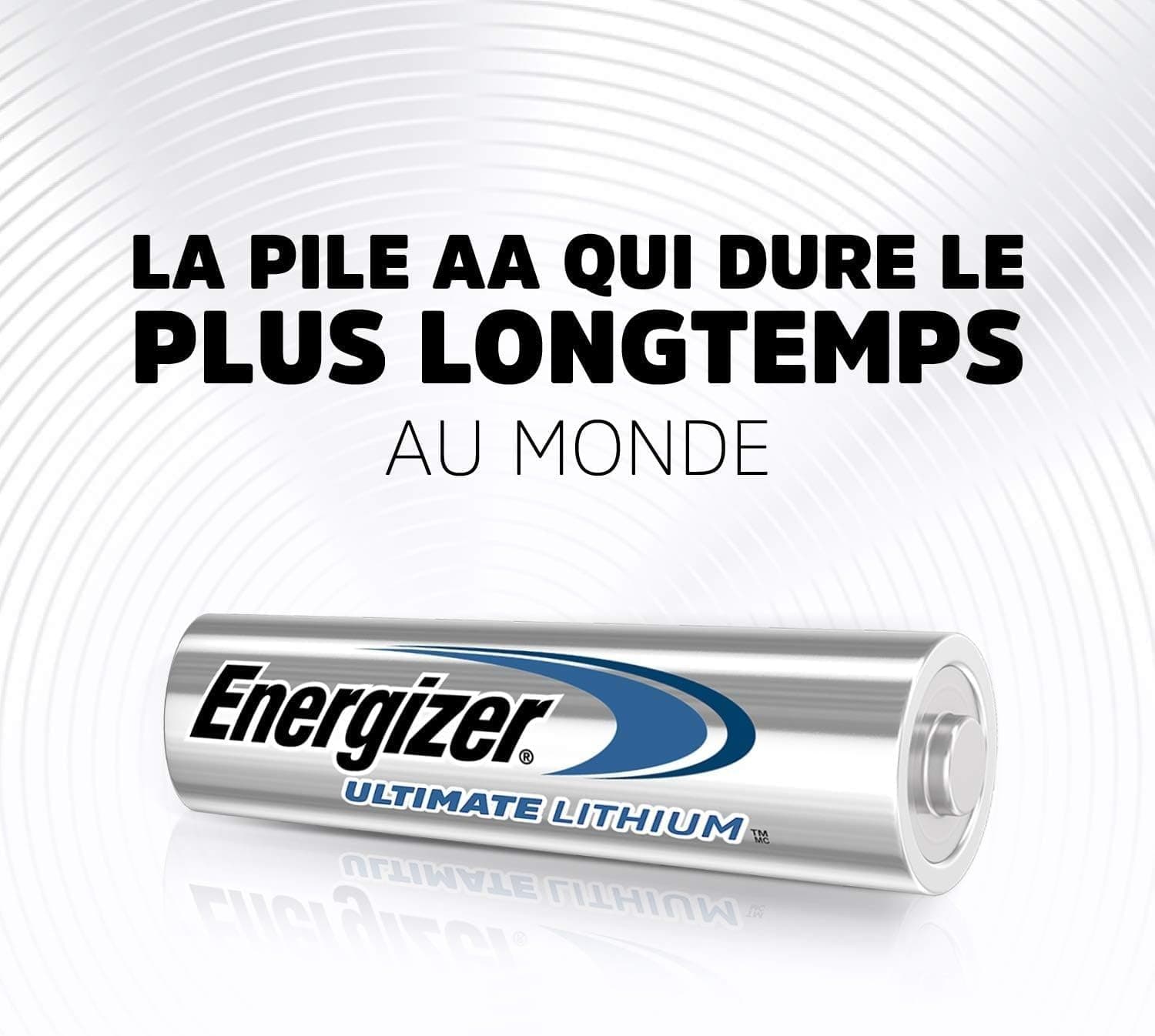 Energizer Ultimate Lithium - Piles AA (Lot de 4) - La Pile AA Qui Dure Le Plus Longtemps au Monde - Longue durée pour appareils à Haute consommation - Emballage 100% Recyclable - Conservation 25 Ans