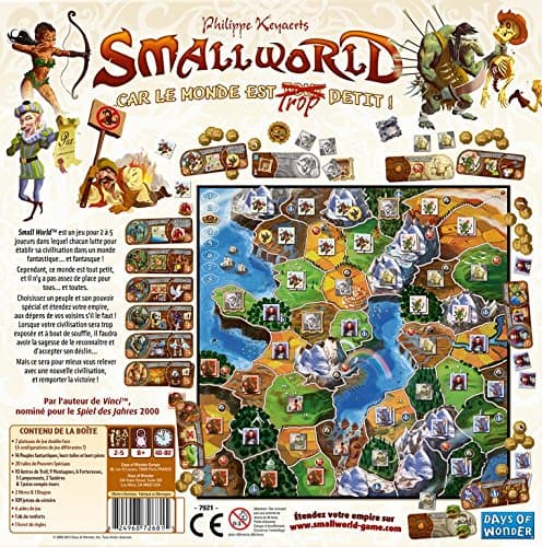 Asmodde - Small World - Jeu de Civilisations pour Enfants Dès 8 Ans - Jeu de Société Stratégique - Jeu de Plateau Univers Fantastique - 2 À 5 Joueurs - 40 À 80 Min - VEn Français - Days of Wonder