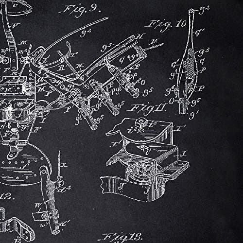 Nacnic Noir - Paquet de 4 Feuilles Brevet Sailplane. Définir des Affiches des Inventions des Anciens Brevets. Choisissez la Couleur Que Vous Aimez. Imprimé sur de Haute qualité de 250 grammes