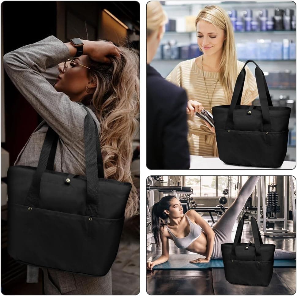 Aucuu Sac a Main Femme Cabas, Sac Fourre-tout Pliable, Sacs Ordinateur, Sacs Fourre-tout Pliable et Léger pour Femme pour Voyage, Gym, Travail, École