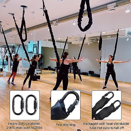 Bungee Cord Exercice de Fitness à l'élastique pour Les gymnases, Les Studios de Yoga, la Maison (Plage de Poids 61-75kg)