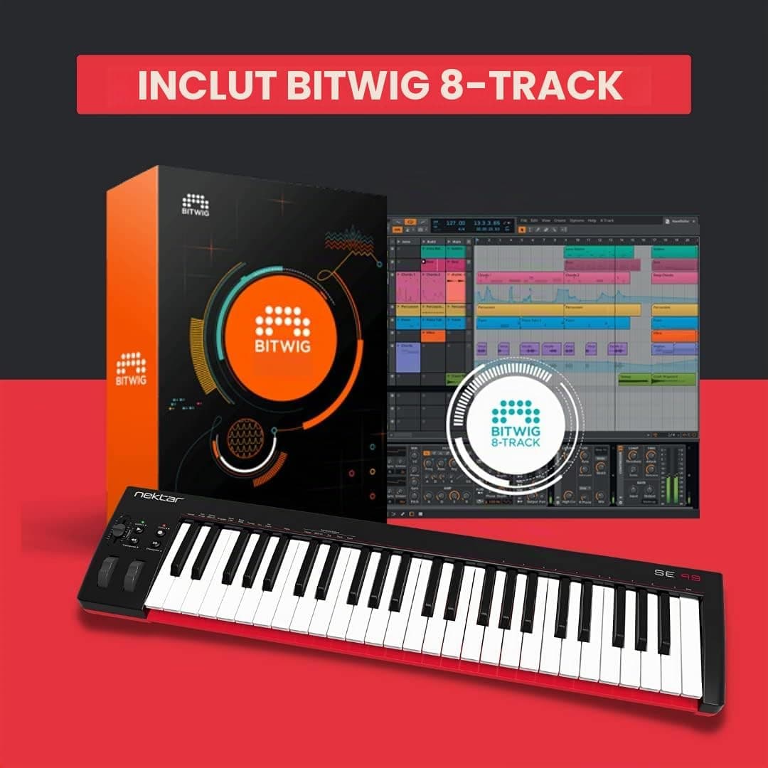 Nektar SE49 Contrôleur de clavier MIDI USB avec intégration Nektar DAW
