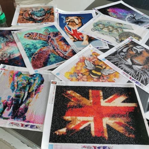 ADRTKBN Diamond Painting Personnalisé Photo, Diamant Painting Personnaliser 5D Broderie Diamant Kit Complet, Custom Peinture Diamant Adulte DIY Perle Diamant Broderie Photos Arts Mur Décor, 30x30cm