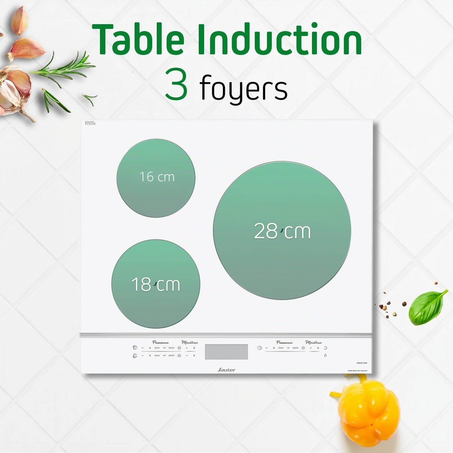SAUTER Plaque induction SP I 95 44 W