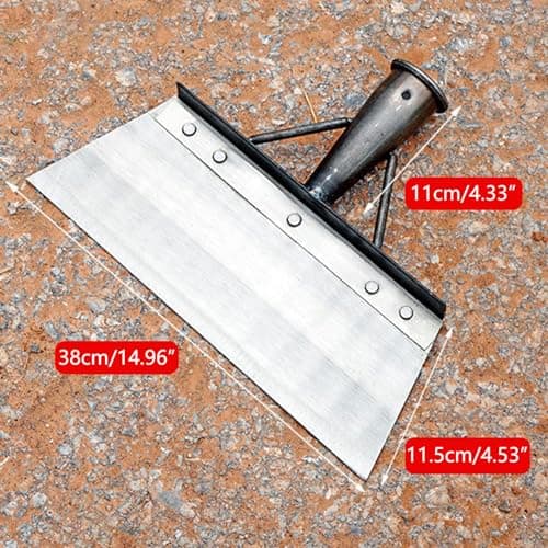 Pelle de jardin multifonctionnelle en acier inoxydable pour désherbage et mousse, désherbage de jardin, plantes agricoles (38 cm)