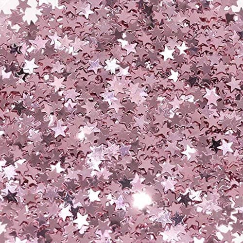 DIWULI Confettis Étoile Or Rose - Décoration Table Élégante