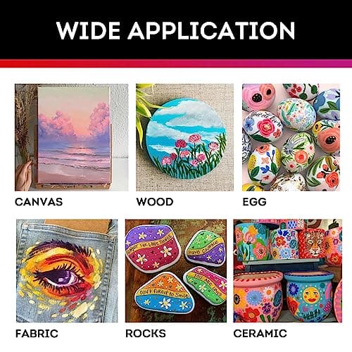 ABEIER Peinture Acrylique, 56 Couleurs × 60ml, finition mate, pigments riches, Non Toxique, pour peinture sur toile, artisanat, bois, céramique, tissu idéal pour les débutants et les étudiants