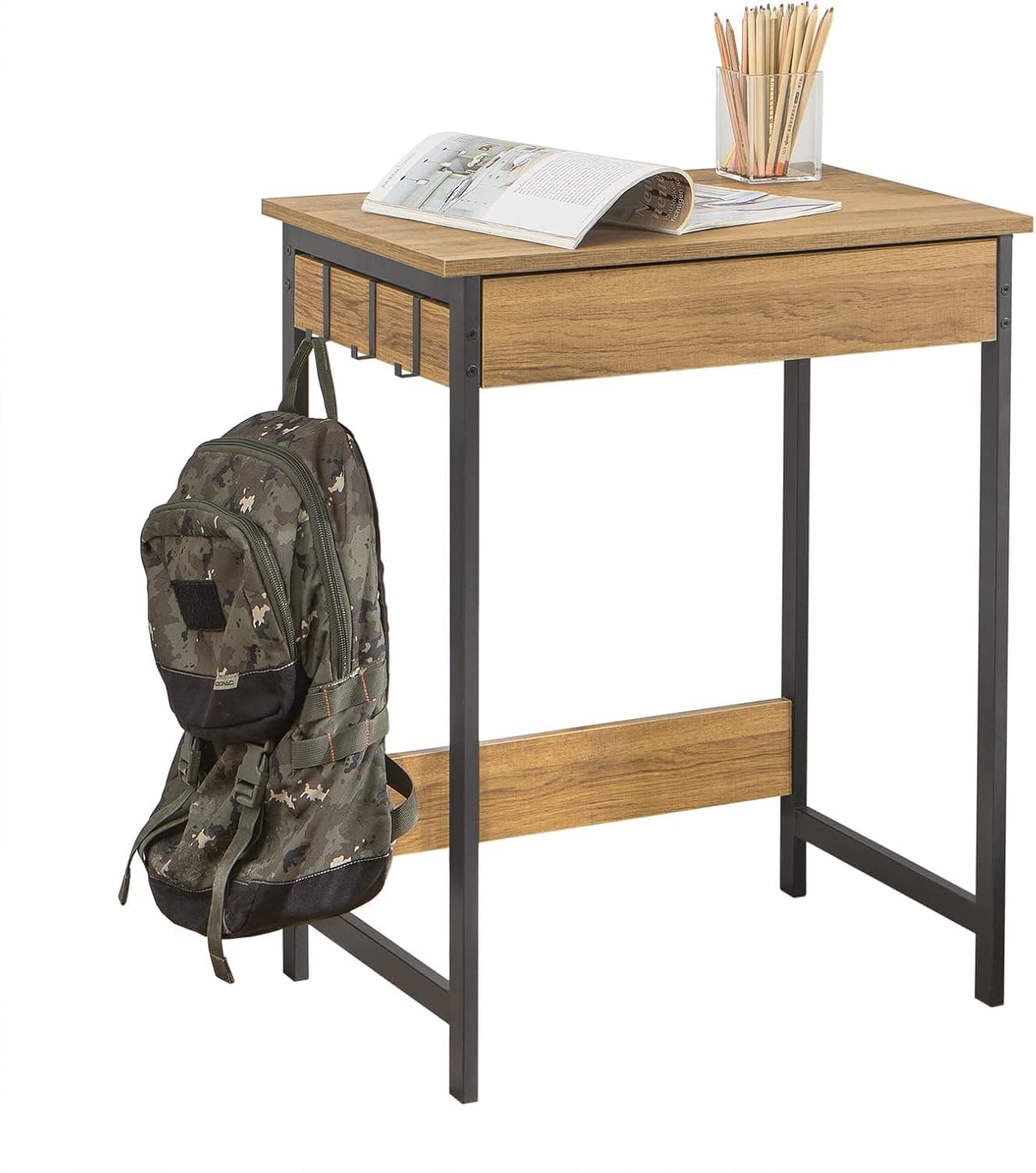 SoBuy Bureau d'angle avec Tiroir Charge Max. 60kg 60x77x40cm Bureau