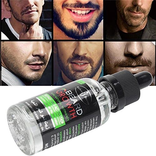 Barbe Huile - Delaman Huile Entretien Soin Barbe Homme Accelerateur Barbe pour Nourrit, Hydrate, Adoucit, Stimule la Pousse et Fait Briller, 30ML