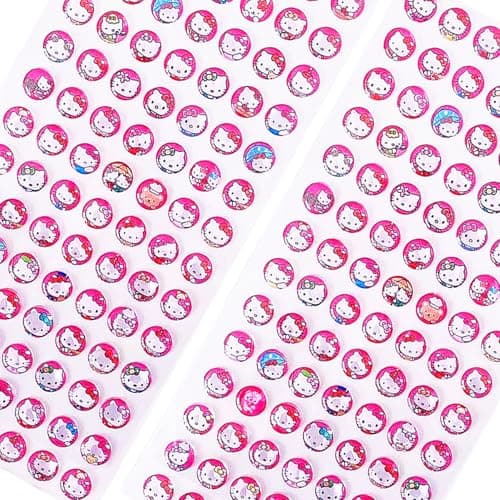 3 Autocollants pour Enfants, Hello Kittyy 3D Crystal Sticker, Autocollants Strass, Cadeau D'anniversaire pour Enfants Bricolage, Récompense de la Journée des Enfants