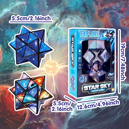 Jouets Enfants 6 7 8 9 10 Ans, Cadeau d'anniversaire pour 6-12 Ans Garçons Filles Infinity Cube 3D Puzzle pour 7 8 9 Ans Garçons Cube Magique Cube Anti Stress Jeux Intelligence pour 7-10 Ans Enfant