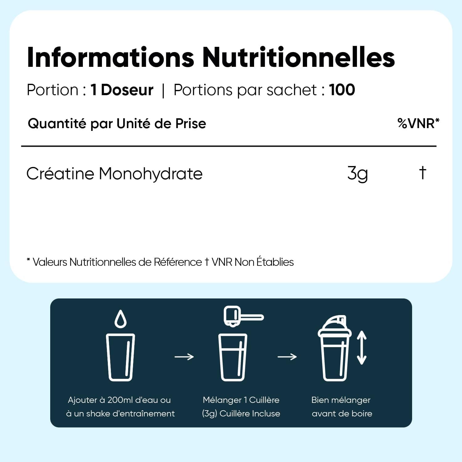 Creatine Monohydrate Poudre Pure Micronisée 300g - Creatine Pure sans Goût