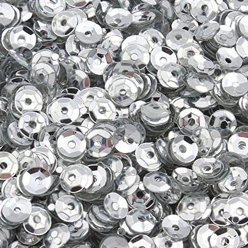Perlin - Lot de 12 000 paillettes Ø 4 mm 10 couleurs Set Bol bombé pour vêtements et bijoux DIY Artisanat Métallique Bricolage Bombe à sequins