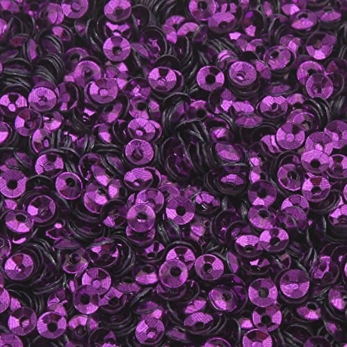 Perlin - Lot de 12 000 paillettes Ø 4 mm 10 couleurs Set Bol bombé pour vêtements et bijoux DIY Artisanat Métallique Bricolage Bombe à sequins
