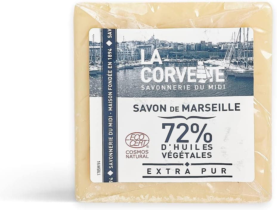 Cube de Savon de Marseille Extra Pur - Film - 500g - COSMOS NATURAL (Lot de 2)