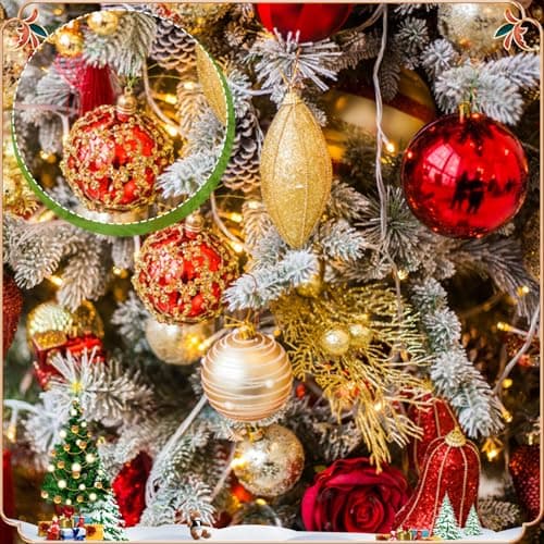 YBCCBY Crochet Boule de Noel, 120 Pièces Crochets d'Ornement de Noël Cintre d'Arbre de Noël Cintres de Décoration d'Arbre Crochets pour Boules de Noël en Forme de S Accroche Boule de Noel (Rouge Vert)