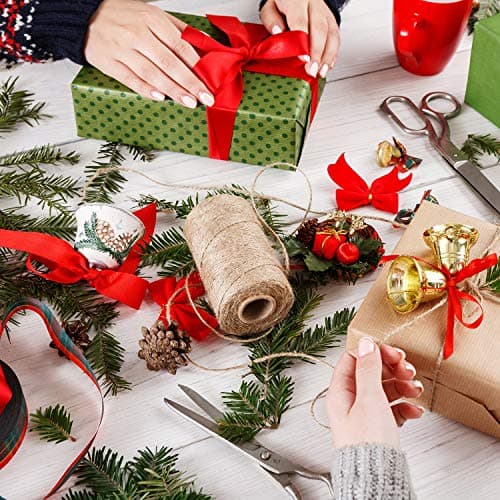 FEPITO Ruban de Satin Rouge Ruban d'emballage de Noël 6mm 10mm 15mm Rubans pour Artisanat Emballage Cadeau Décorations de Noël (23M/Roll x 3Rolls) (Rouge)