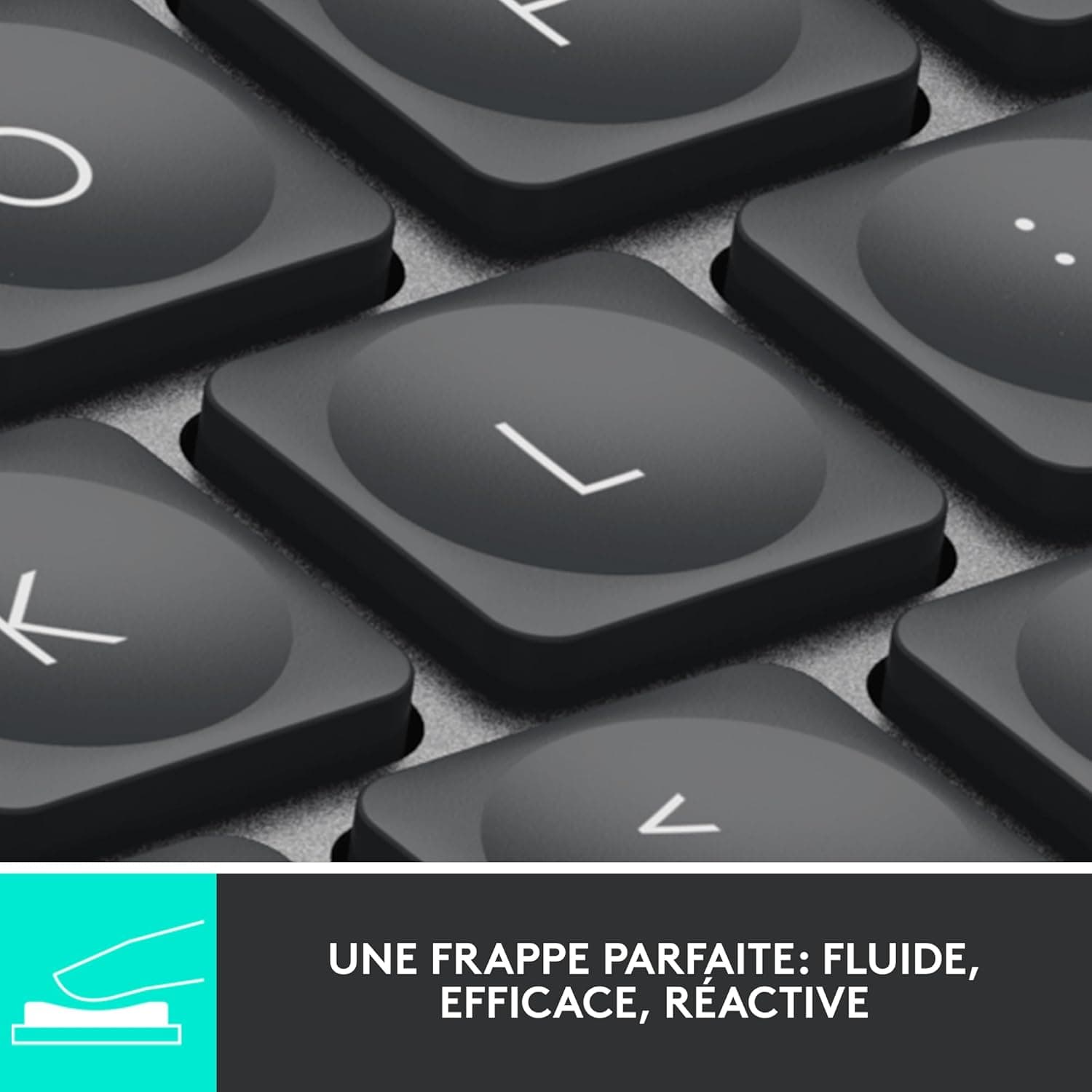 Logitech MX Keys Mini Minimaliste Clavier sans Fil Illuminé | Compact, Bluetooth, Rétroéclairé, USB-C, macOS, iOS, Windows, Linux, Android, Construction métal - Gris foncé
