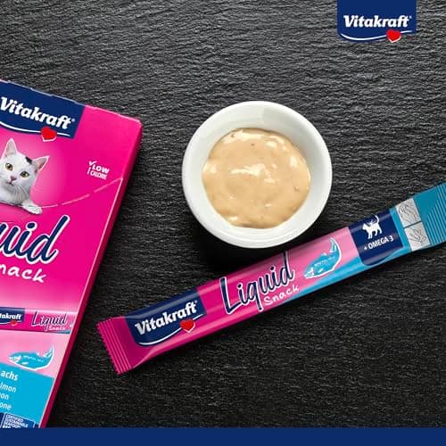 Vitakraft Liquid Snack - Friandise pour chat au Poulet + Taurine - 6 x 15g