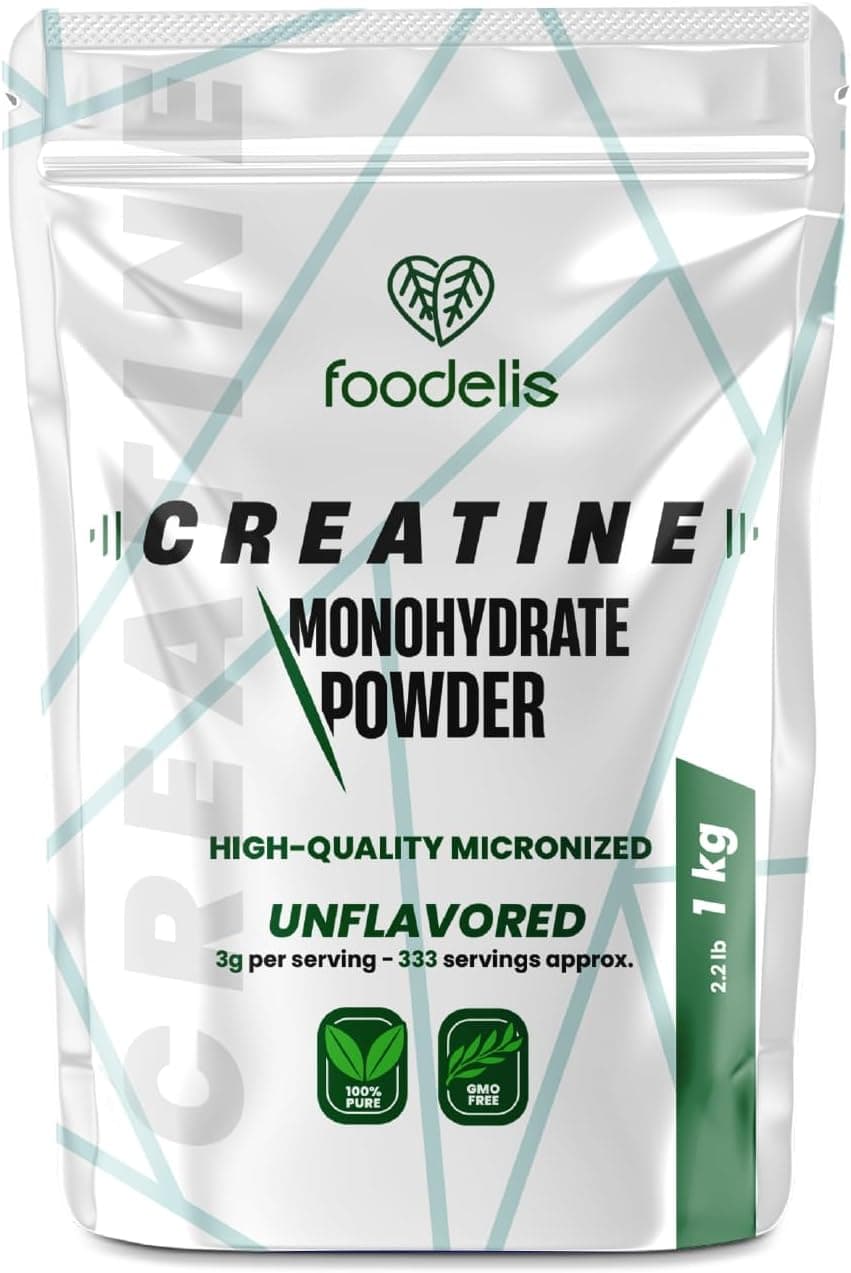 Foodelis Creatine Monohydrate Poudre Micronisée 1 kg