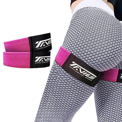 Bandes d'occlusion pour femmes, muscles fessiers et renforcement des hanches, bandes de restriction du flux sanguin, bandes BFR pour booty, meilleures bandes de résistance en tissu pour l'entraînement