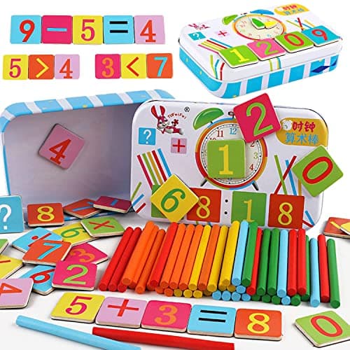 Table de Multiplication en Bois,Numéros Consécutifs en Bois,Bébé Blocs Puzzle Multiplication,Jouet de Table de Multiplication,Table de Multiplication en Bois,Jouets en Bois pour Apprends à Compter