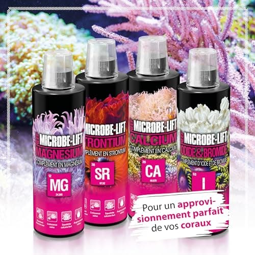 Microbe-Lift Magnésium - 473 ML - Supplément de magnésium très Pur pour Les coraux dans Les Aquariums d'eau de mer, favorise Une Croissance Saine et la stabilité de l'écosystème.