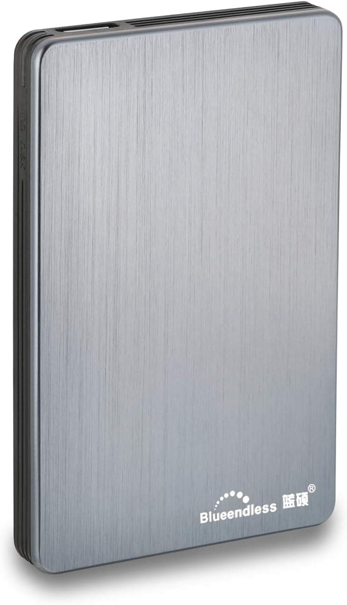2,5 Pouces Disque Dur Externe Portable avec USB3.0 pour Ordinateur de Bureau et Portable 500Go Gris