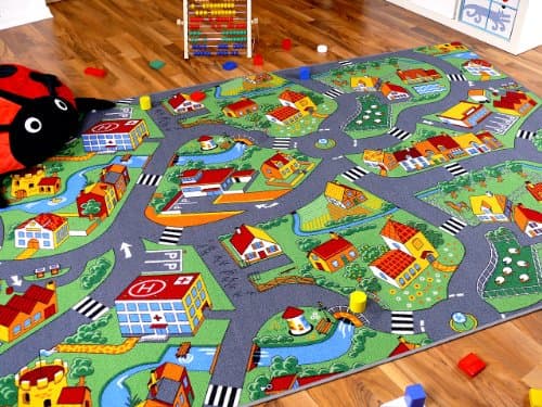 Snapstyle Tapis de Jeu pour Enfant Little Village Motifs Village - 17 Tailles Disponibles