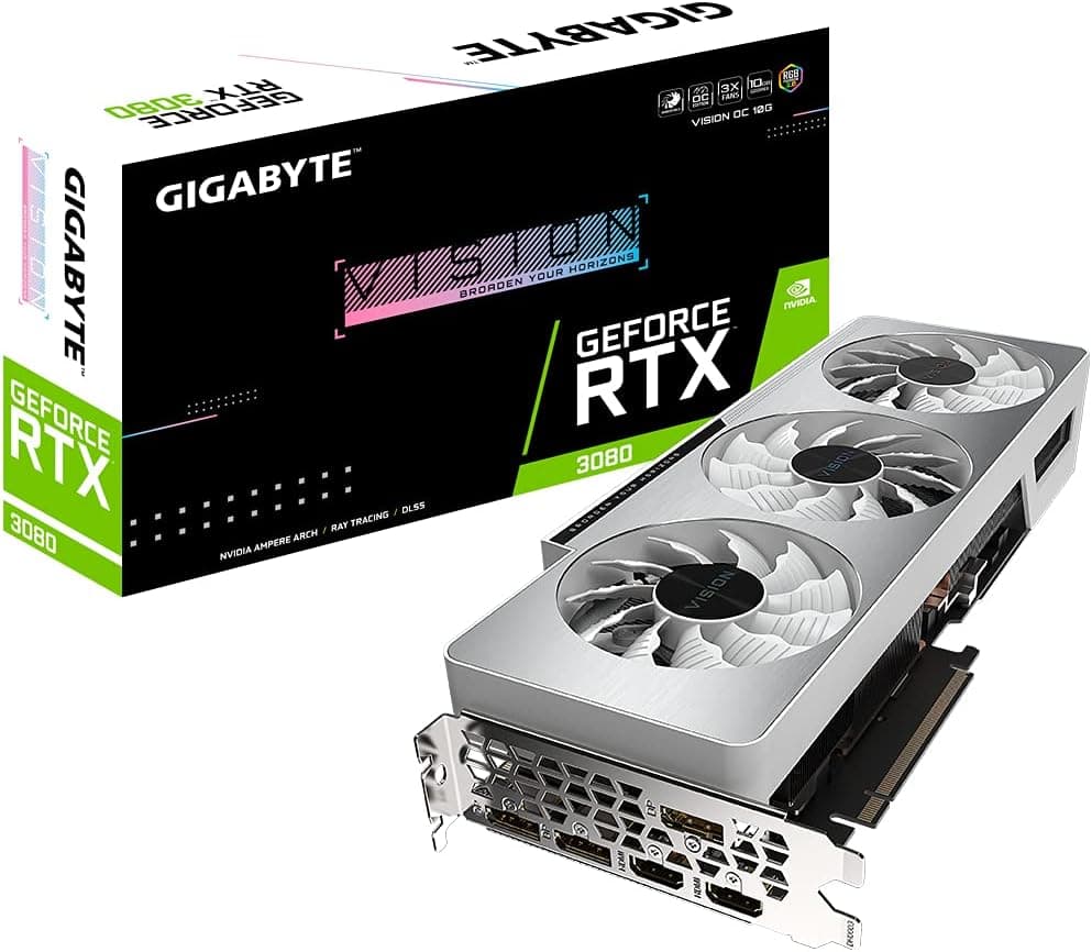 Gigabyte GeForce RTX 3080 Vision OC 10G (rev. 2.0) NVIDIA 10 Go GDDR6X