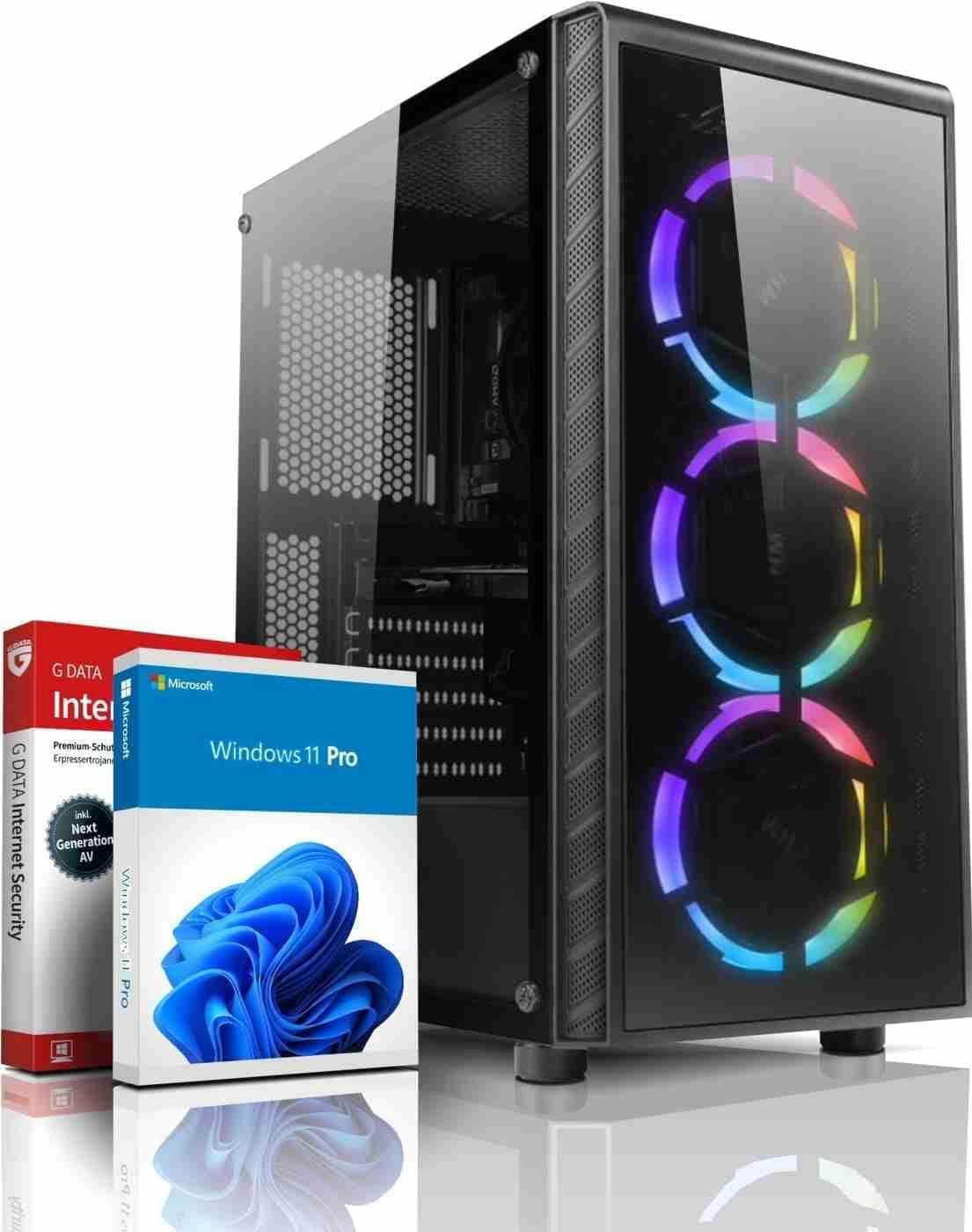 SHINOBEE Basic Gaming PC AMD Ryzen 5 3400G 8 Threads 4.20 GHz • 16 Go DDR4 • AMD RadeonTM RX Vega11 Graphics • 512Go SSD • Windows 11 • WLAN • #7501