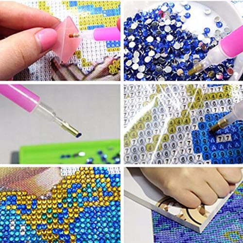 Personnalisé puzzle 5D Diamant Peinture Diamant Kit, Personnalisé DIY 5D Diamonds Painting,Diamond Painting Arts Craft pour Le Décor de Mur à la Maison Painting Diamond Complet kit 30 x 40 cm