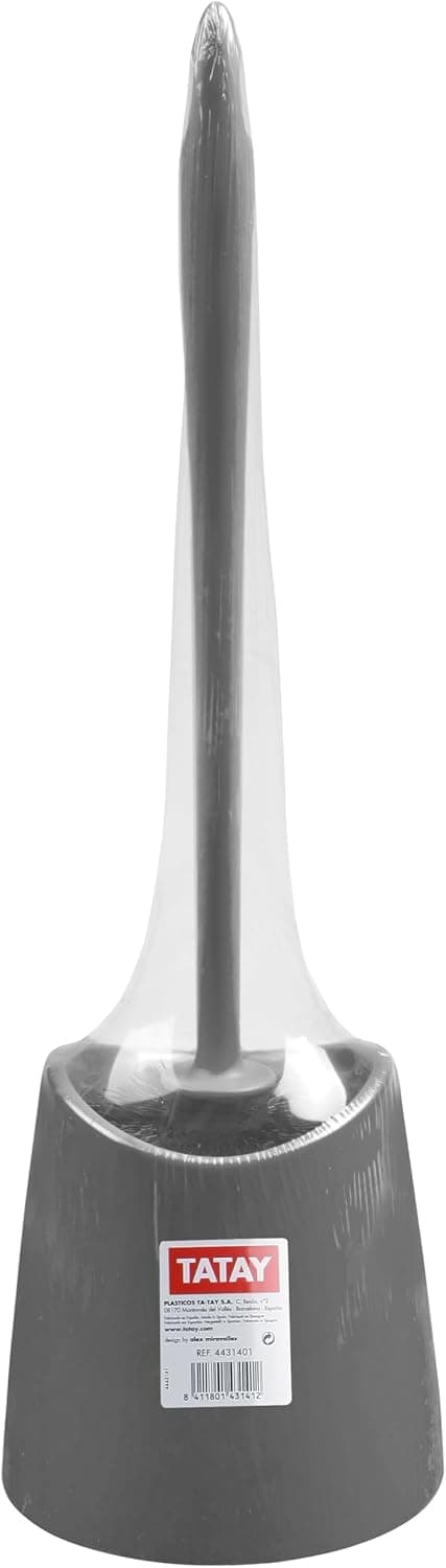 TATAY Brosse Toilettes WC, Brosse Fixe Durable Hygiène, 12 x 12 x 38 cm
