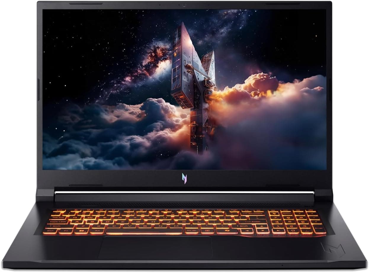Acer Nitro V 17 AI I PC Portable Gaming 17.3" FHD 144Hz I NVIDIA GeForce RTX 5070 8Go I AMD Ryzen 7 260 I 32Go RAM DDR5 I 1To SSD NVMe I Windows 11 Home I Noir I Clavier FR AZERTY I ANV17-41-R30W