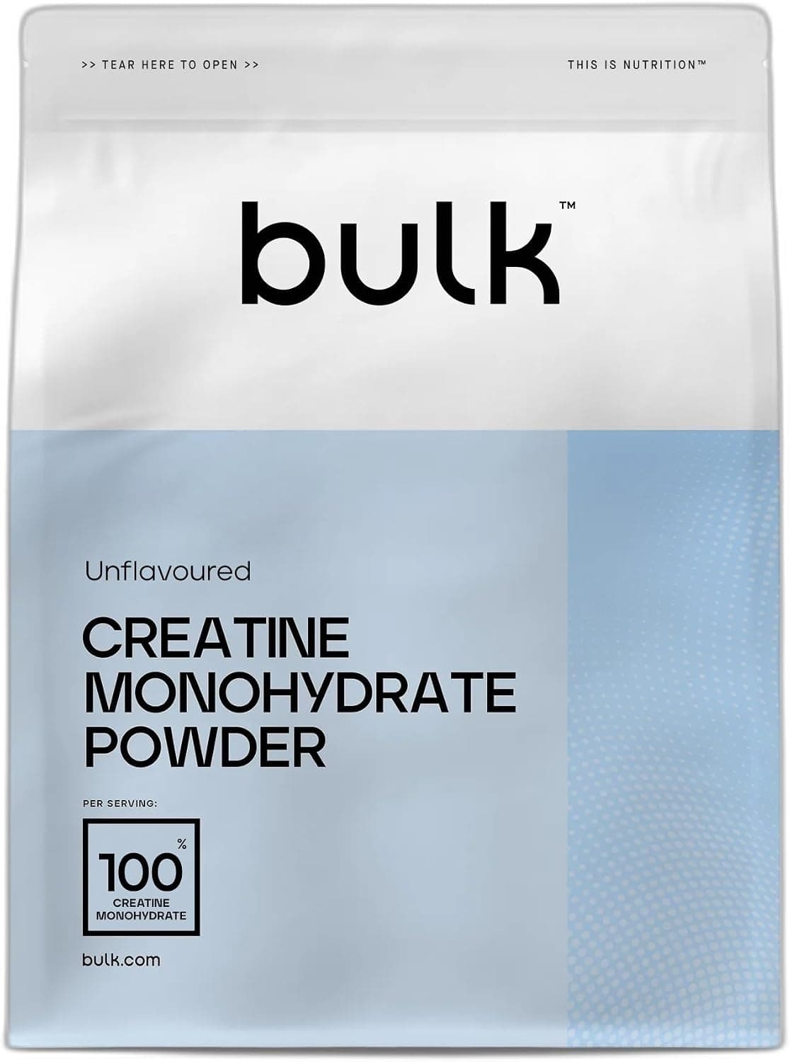 Bulk Créatine Monohydrate Poudre, Non aromatisé, 500 g