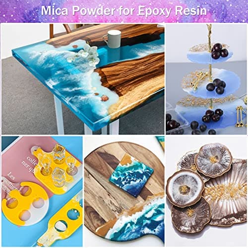 100g Poudre de Mica - Colorant Résine Époxy Métalliqu Pigment Résine Époxy, Colorant de Savon, Colorant en Poudre pour La Fabrication de Résine, Bijoux, Savon,Slime, Bombes, Bain, Bougies (Noir)