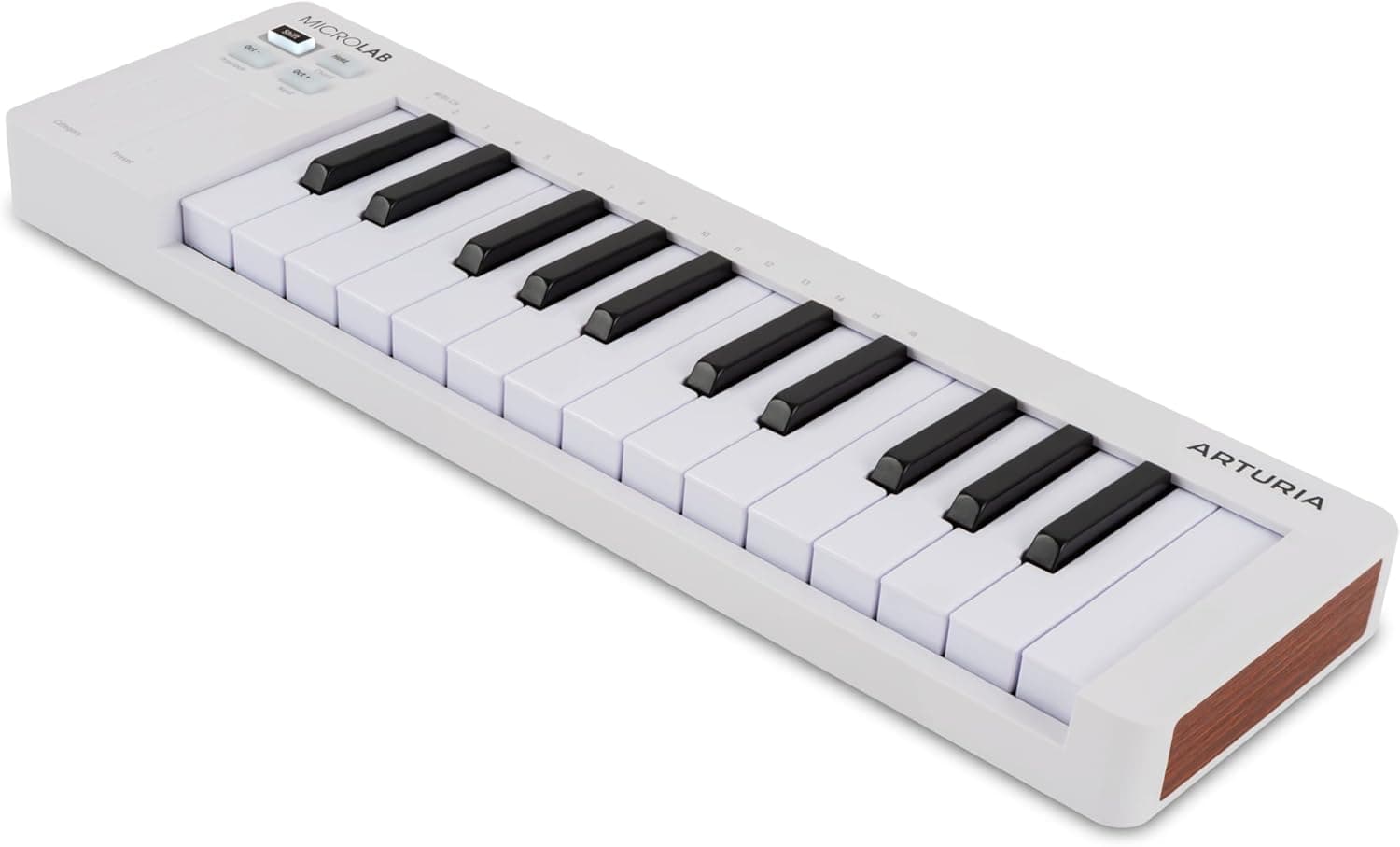 Arturia MicroLab Mk3 White - clavier midi | Détails clés : Mk3, contrôleur MIDI universel pour production musicale, blanc