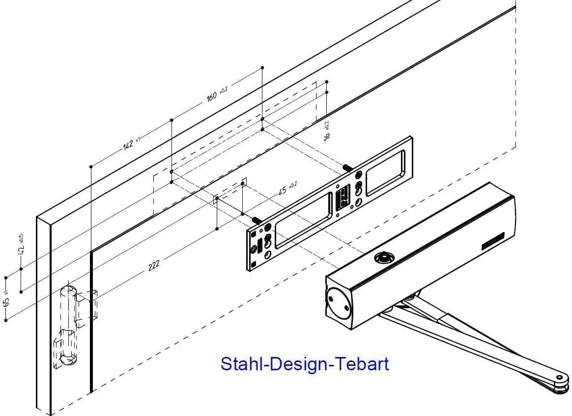 Geze TS 4000 2–5 Ferme-porte argenté
