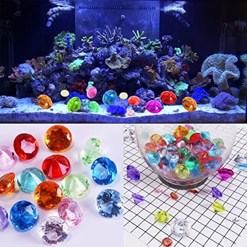 180 Cristaux Acrylique Diamants, 12mm,20mm,25mm Cristaux Decoratif Table Scatter Confetti Clair Pierres de Strass pour Pièce du Centre de Table Mariage Douche Nuptiale Décorations de Perles de Vase